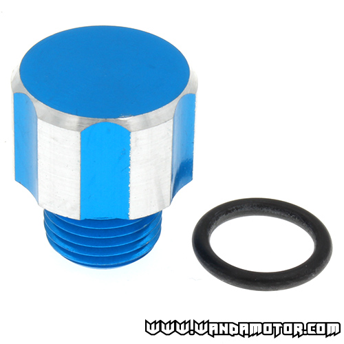 Oil cap Derbi Senda blue